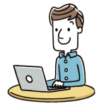 男性パソコン