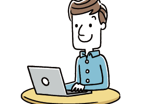 男性パソコン