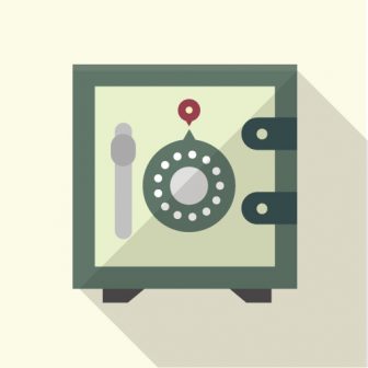 金庫のイラスト