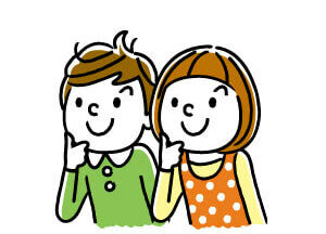 興味・関心がある幼児男女イラスト